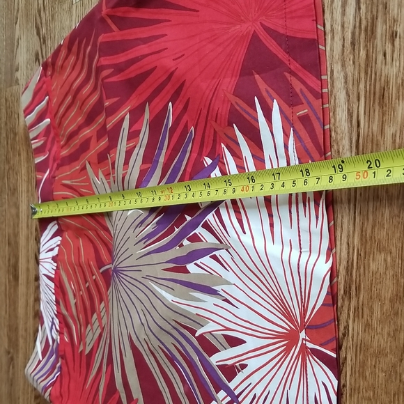 (4) GAP Palm Print Cotton Blend Skirt with Pockets Tropical Vacation Colorful - Picture 4 of 7